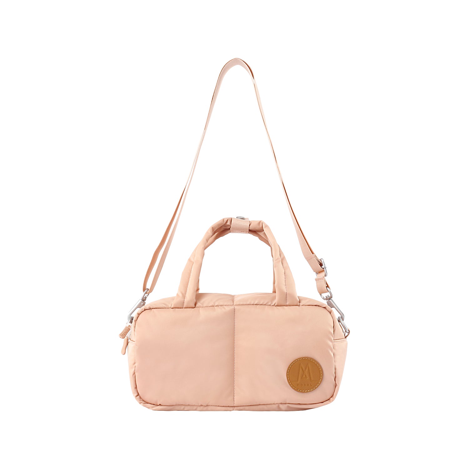 MORAL BAGS Chapel Sudoku torba, puder roza, s odvojivom podesivom narамениcom, kapacitet 5L, 27×13×13 cm