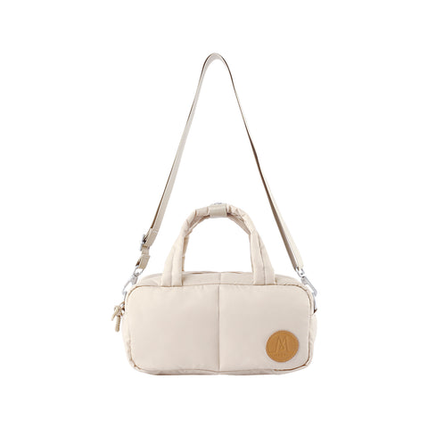 MORAL BAGS Chapel Sudoku torba, krem, s odvojivom podesivom narамениcom, nošenje u ruci ili cross-body