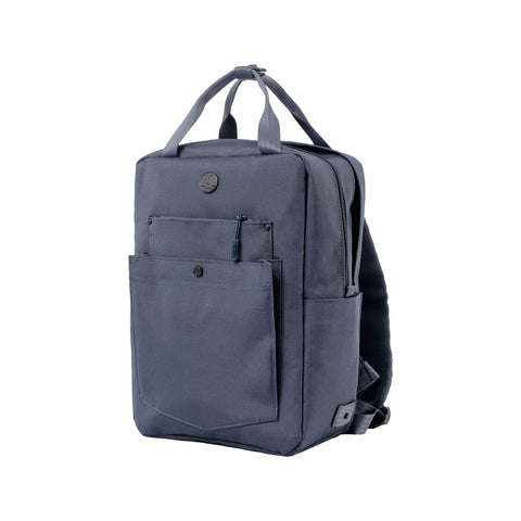 MORAL BAGS Budd Gizza ruksak 13", tamno plava, rPET najlon, prednji organizacijski džepovi i džep za bocu, 17L