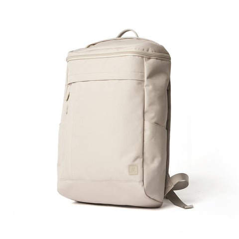 MORAL BAGS Rochester Yakka ruksak prljavo bijela, rPET tkanina, RFID zaštita, prednji džep