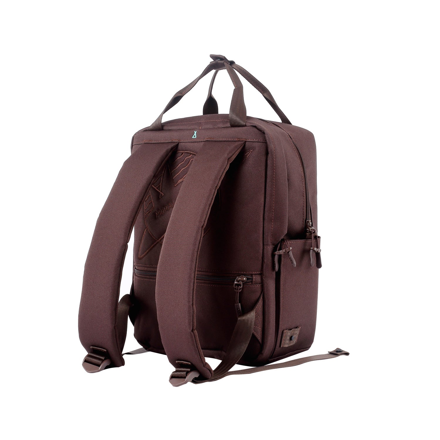 MORAL BAGS Budd Gizza ruksak 13", bordo smeđa, ergonomski leđni panel i podstavljene naramenice od rPET najlona
