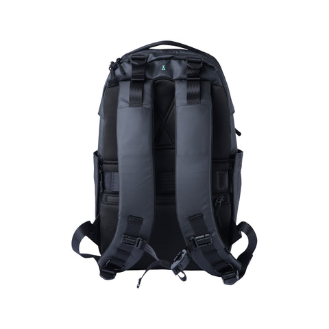 Ruksak MORAL BAGS Umago Ronin, crna, ergonomske naramenice s prsnom kopčom, skriveni džep za putovnicu
