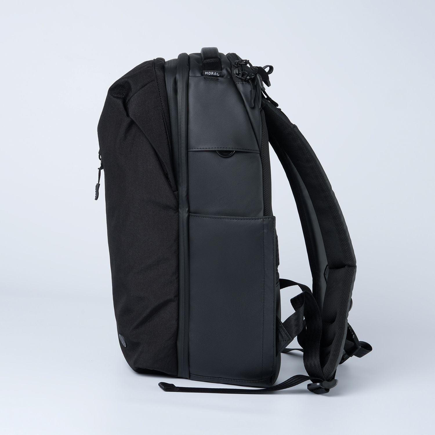 Ruksak MORAL BAGS Umago Ronin, crna, kombinirani nylon i Stealth Bomber tkanina, 46×29×12 cm