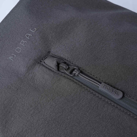 Ruksak MORAL BAGS Umago Ronin, siva, prednji džep s patentnim zatvaračem