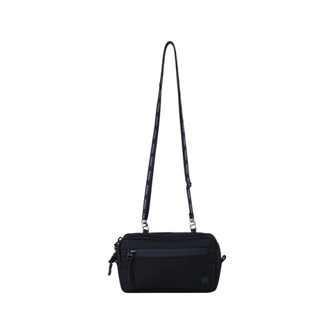 MORAL BAGS Napier torbica novčanik, crna, rPET tkanina RFID zaštita 18 x 11 cm