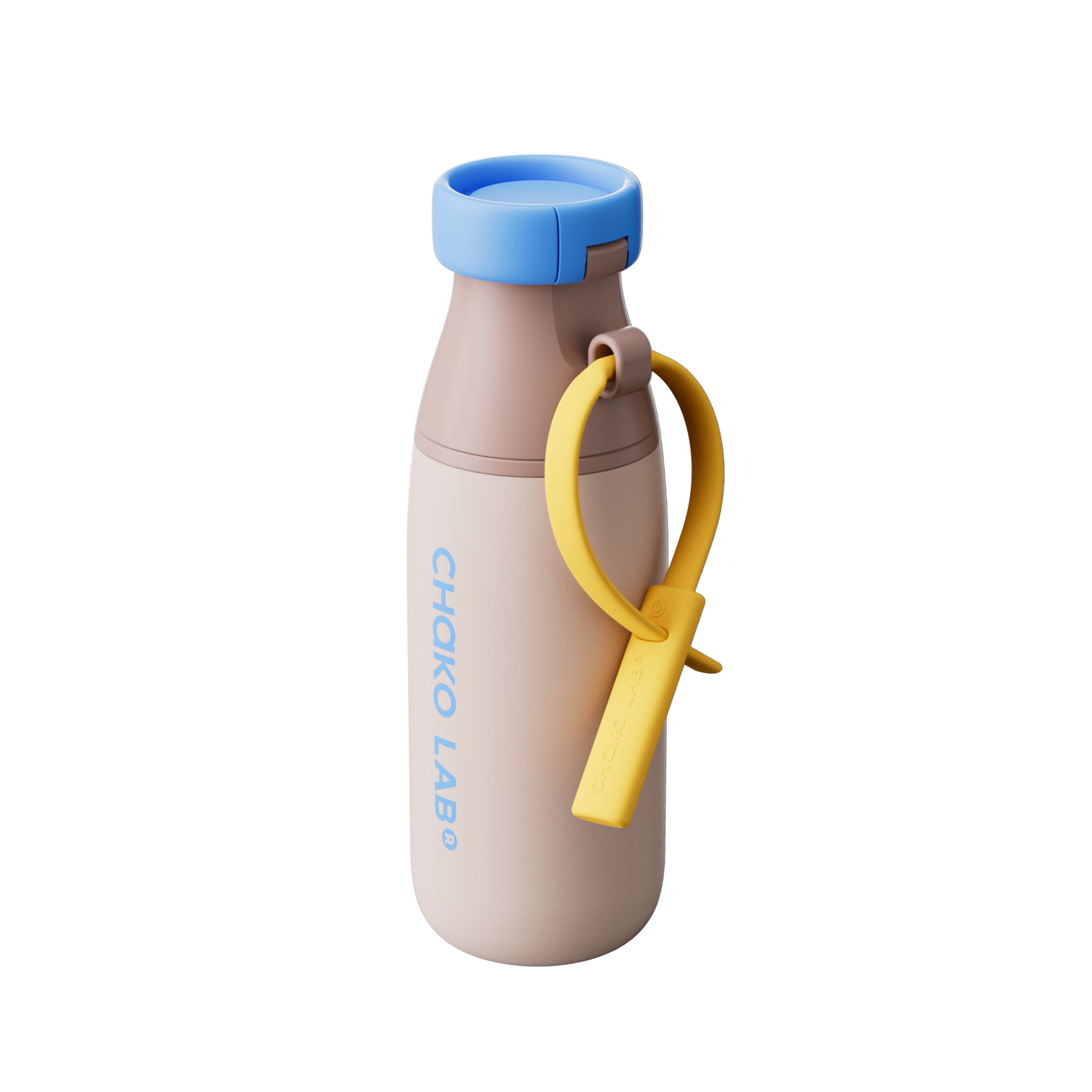 Chako Lab Milk Mate boca 520ml, krem smeđa, klasičan oblik bočice za mlijeko