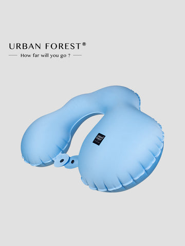 Urban Forest Cloud Pocket jastuk za vrat, plava, asimetrični TPU dizajn s integriranom pumpom na pritisak