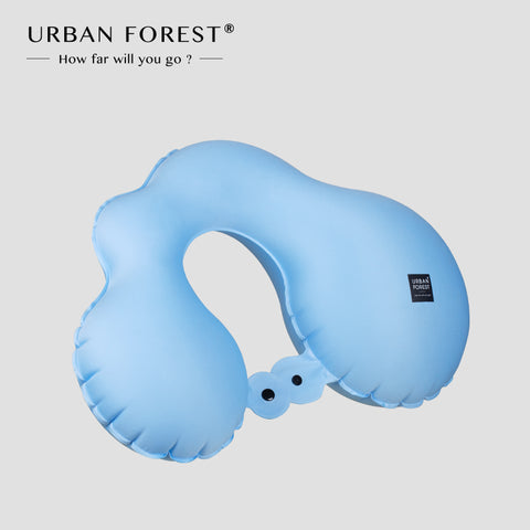 Urban Forest Cloud Pocket jastuk za vrat, plava, napuhani oblik, TPU i poliesterski materijal
