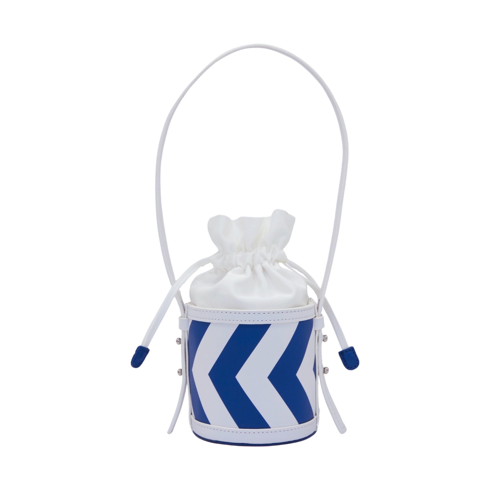 AskuksA C for Circle torbica plavo-bijela, promjer 10 cm, visina 10,5 cm, vezica i naramenica