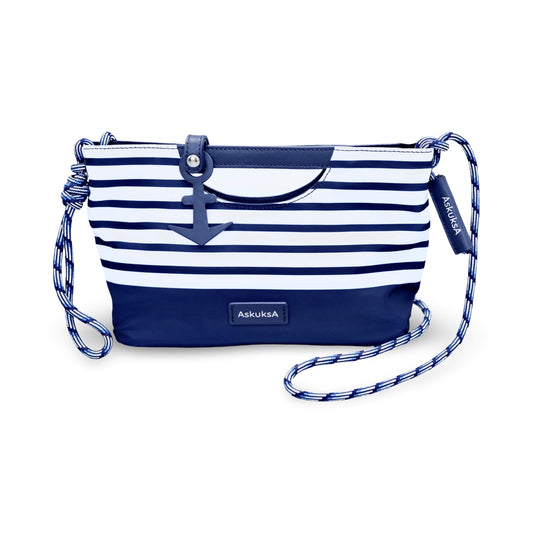 AskuksA Z for Zip to Go torba mala, mornarsko plavi uzorak, sidro, reciklirani materijal